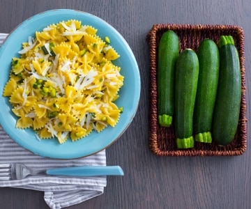 Pâtes à la carbonara de courgettes