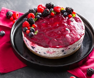 Cheesecake aux fruits rouges