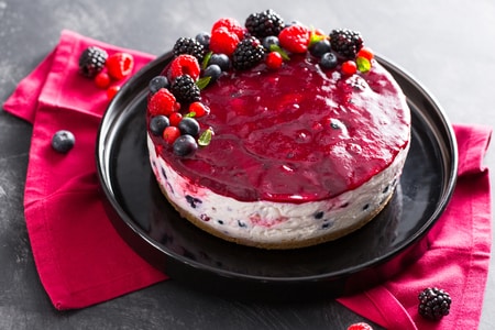 Cheesecake aux fruits rouges