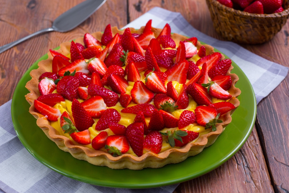 Tarte aux fraises fraîches