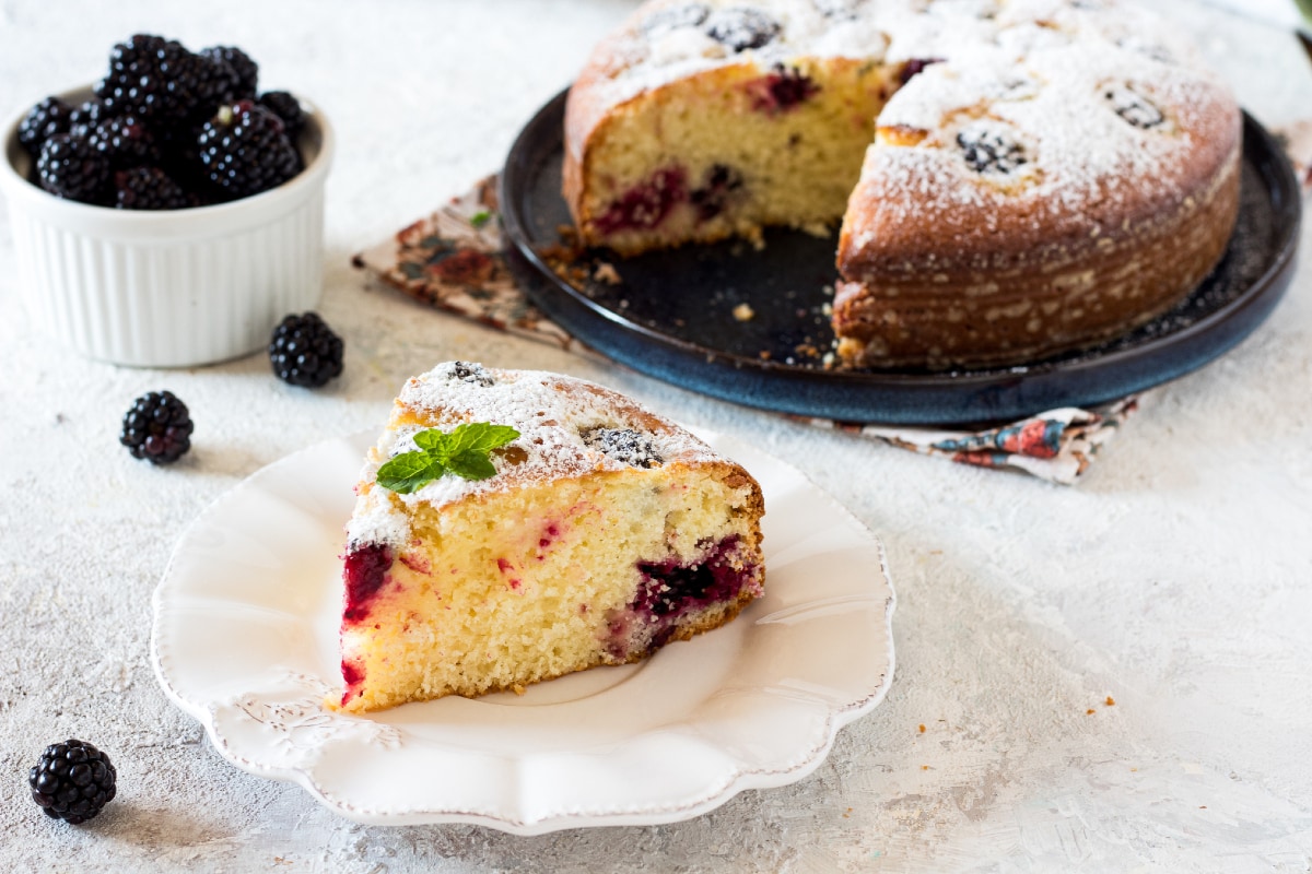 Gâteau aux mûres et yaourt