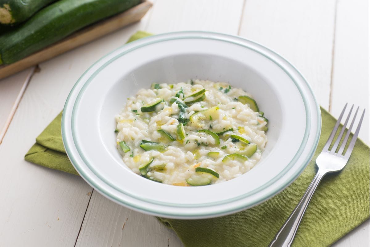 Risotto courgettes et scamorza