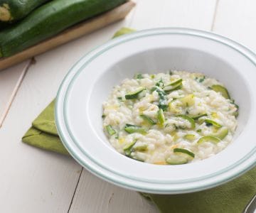 Risotto courgettes et scamorza