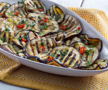 Aubergines marinées