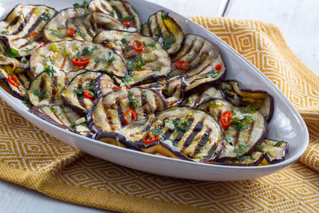 Aubergines marinées