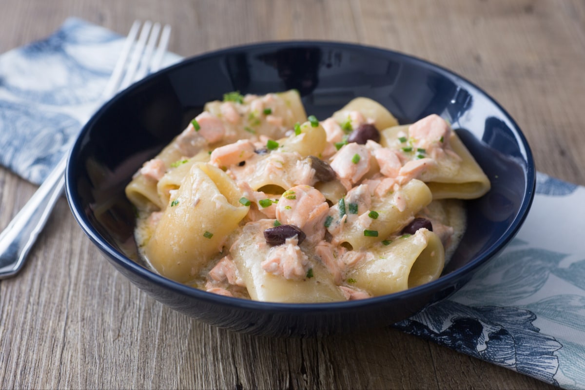 Paccheri au saumon