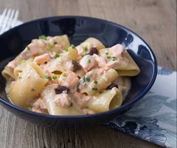 Paccheri au saumon