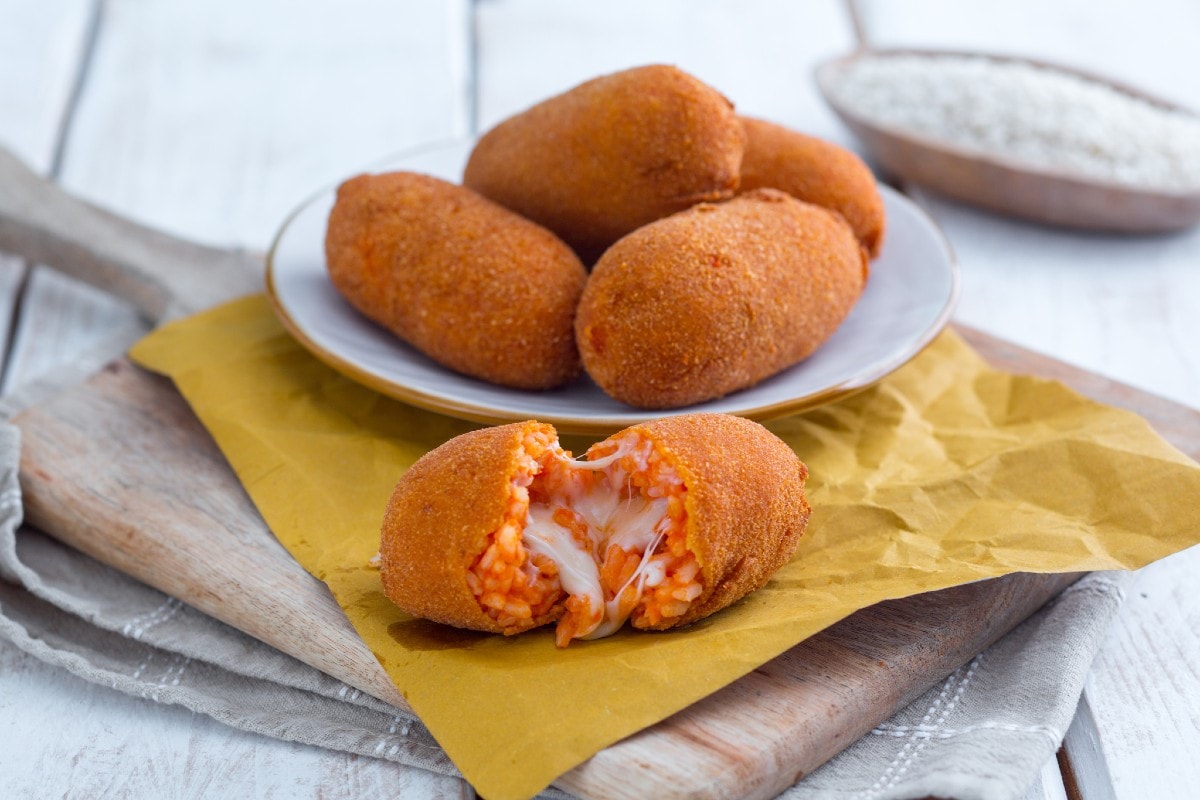 Suppli mozzarella et tomate