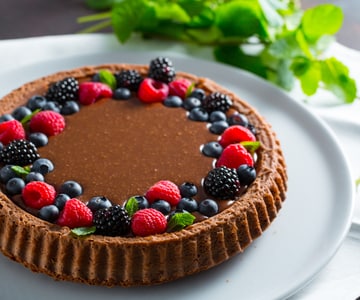 Tarte molle au chocolat