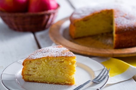 Gâteau aux pommes invisibles