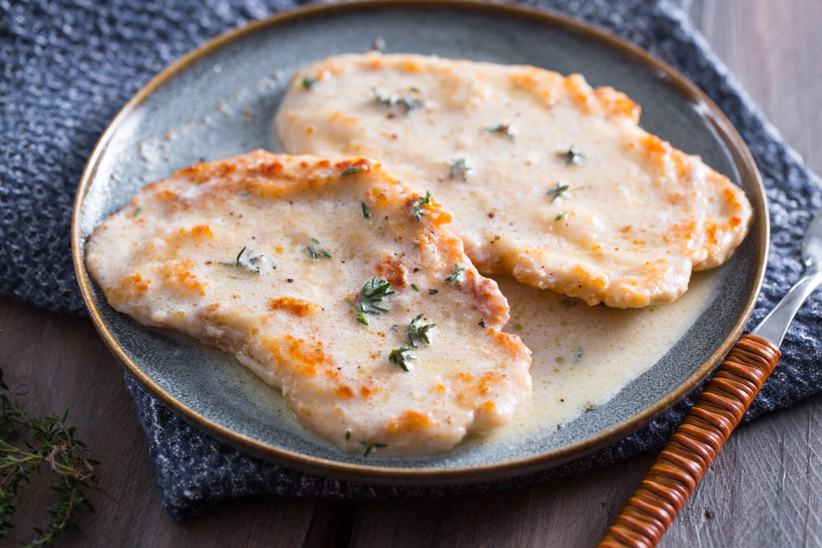 Filets de poulet au lait