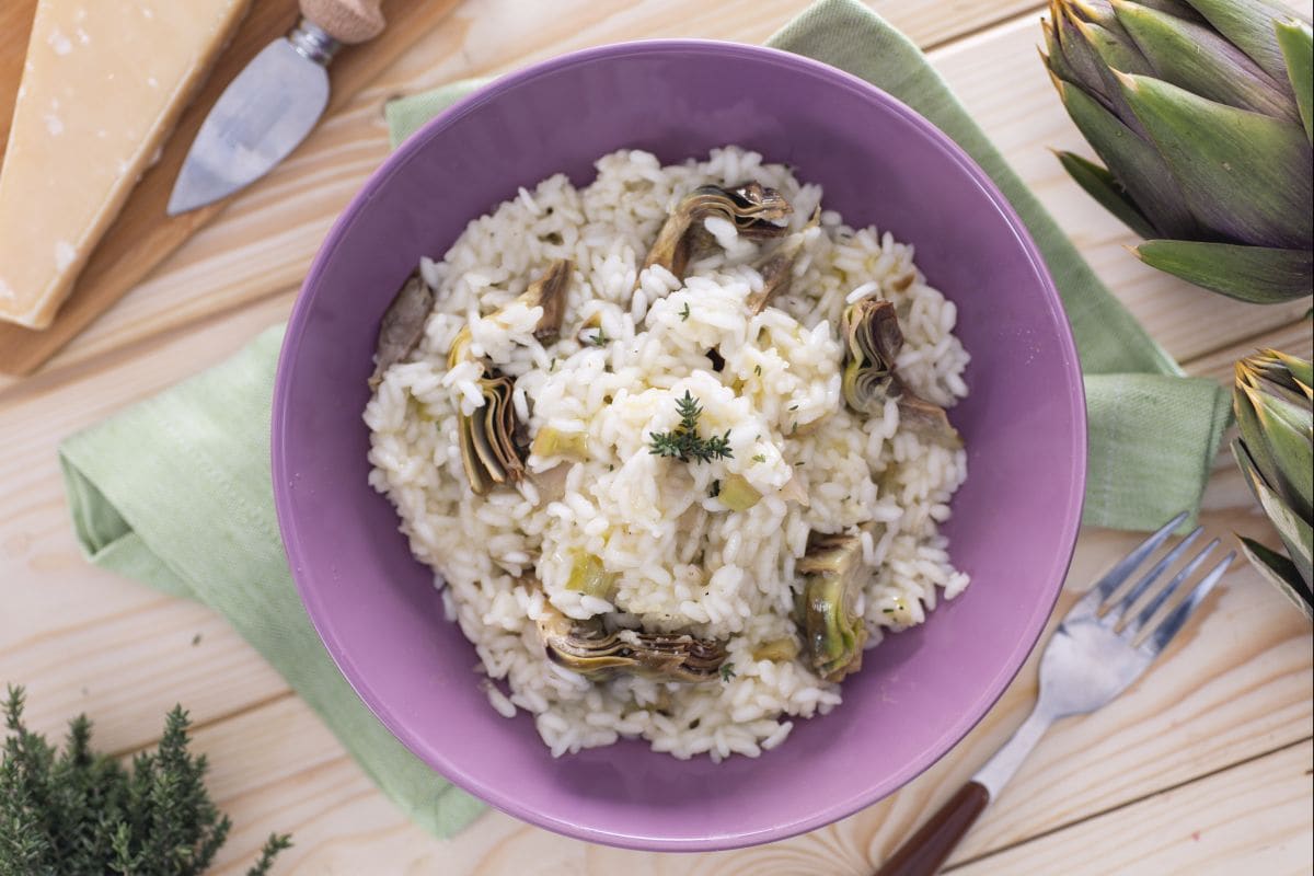 Risotto aux artichauts