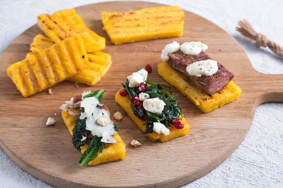 Crostini rustiques de polenta