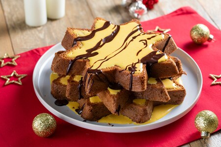 Étoiles de pandoro avec crème au sabayon