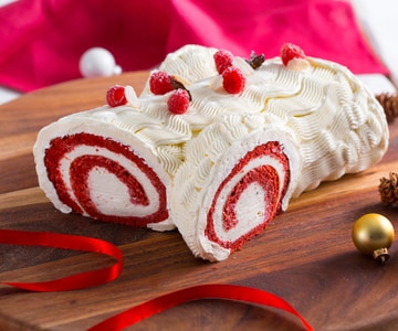 Bûche de Noël red velvet