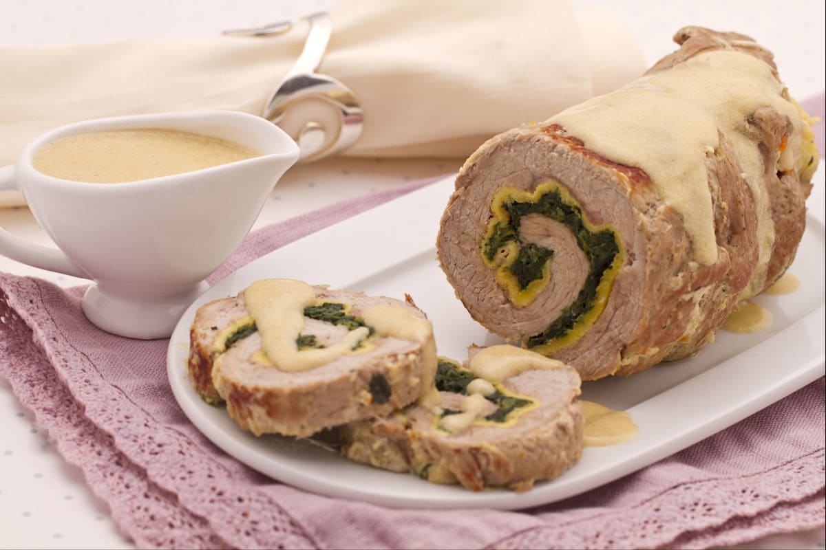 Roulé de veau au lait