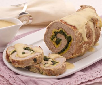 Roulé de veau au lait