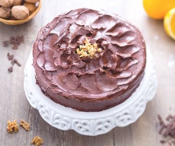 Gâteau au chocolat et aux noix