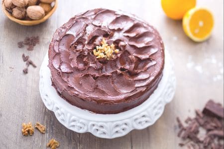 Gâteau au chocolat et aux noix