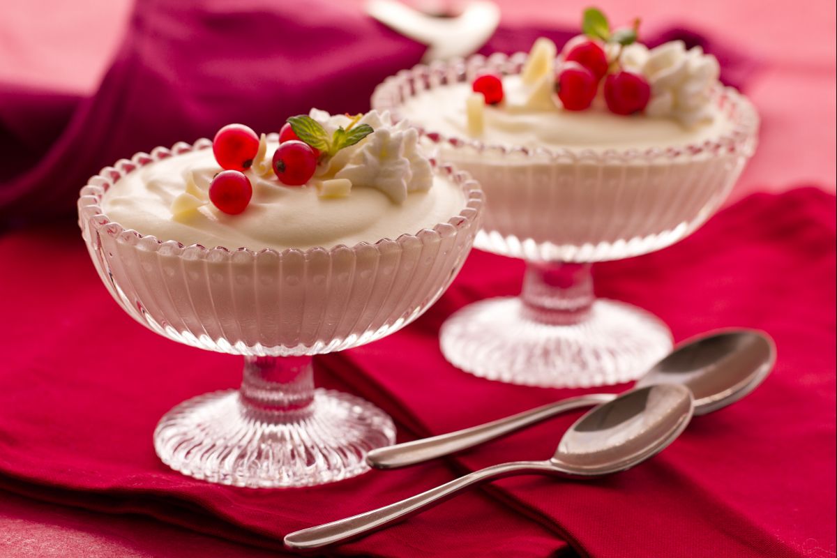 Mousse au chocolat blanc