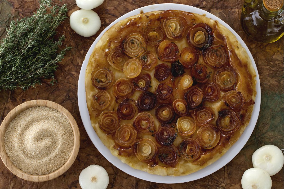 Tarte tatin aux oignons