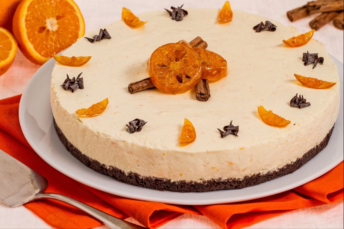 Cheesecake orange et cannelle