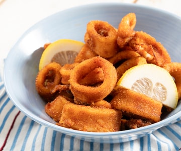 Anneaux de calamars au four