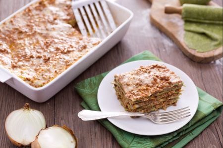 Lasagnes vertes avec ragù à la bolognaise