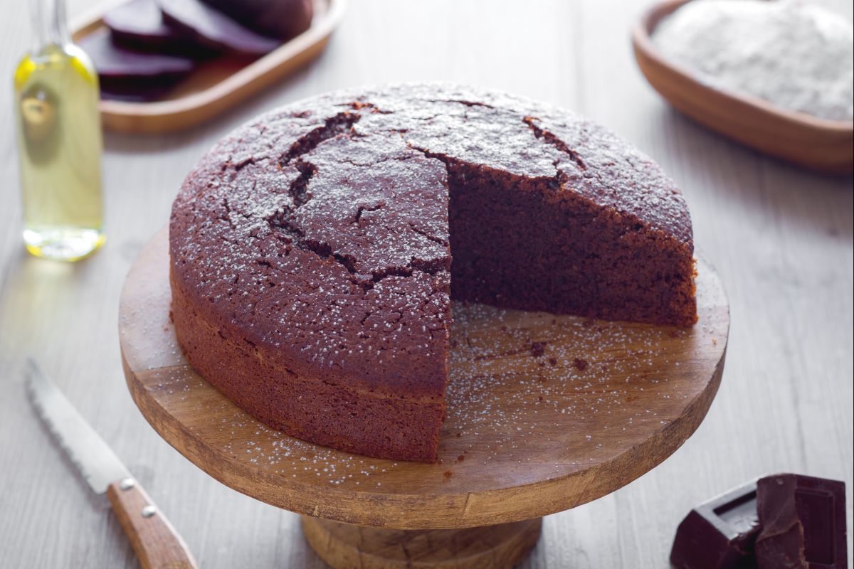 Gâteau sucré de betteraves