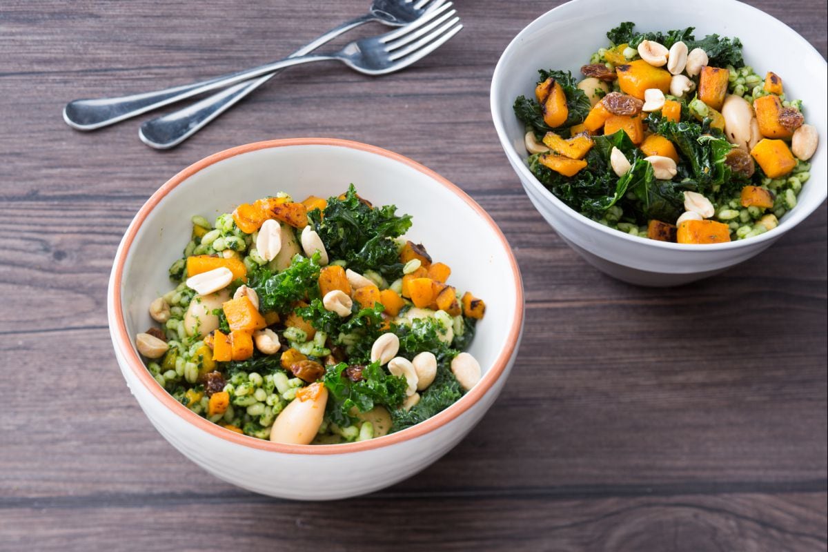 Salade d'orge et chou frisé