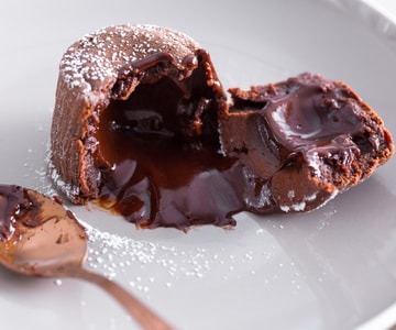 Fondant au chocolat avec cœur coulant