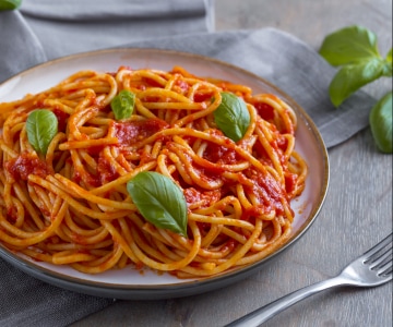 Spaghetti à la tomate